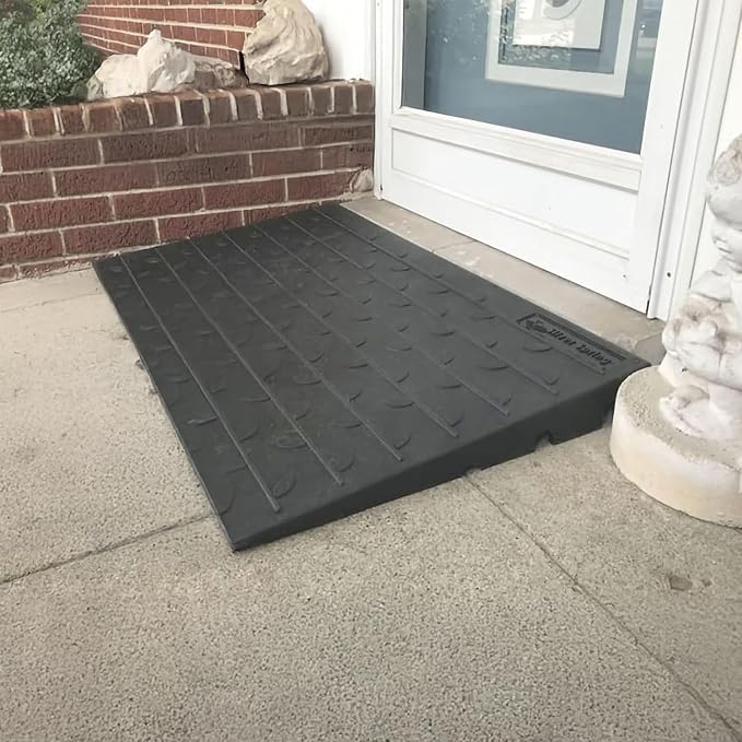 Silver Spring Threshold Ramp, Solid Rubber 4" Maximum Riser - Image 6