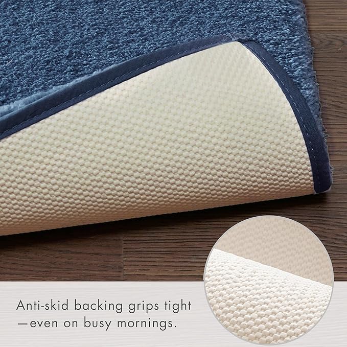 Madison Park Signature Marshmallow Bathroom Rug Non Slip, Luxrurious Plush Bath - Image 3