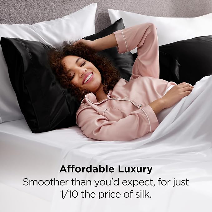 Bedsure King Size Satin Pillowcase Set of 2 - Image 5