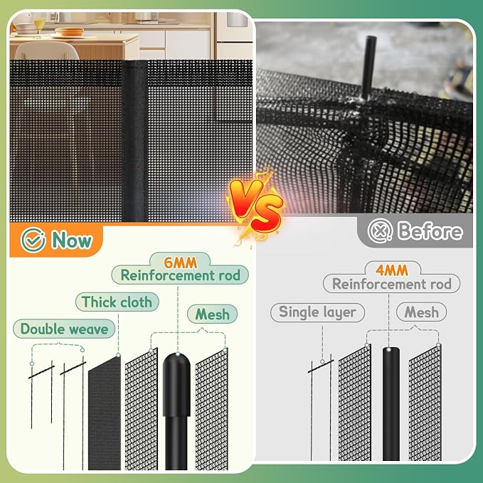 Retractable Baby Gates Extra Wide 150" x 34" Tall, Indoor/Outdoor Retractable - Image 3