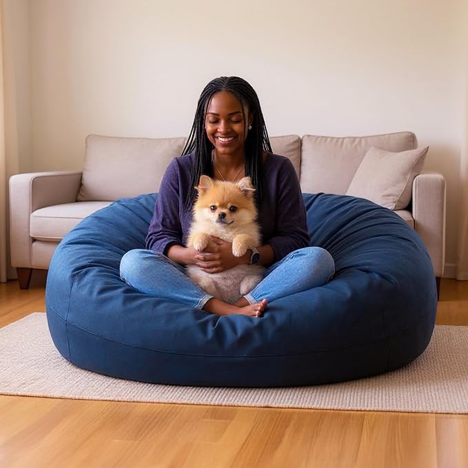 Lumaland Luxurious 4ft Bean Bag Chair - Image 4
