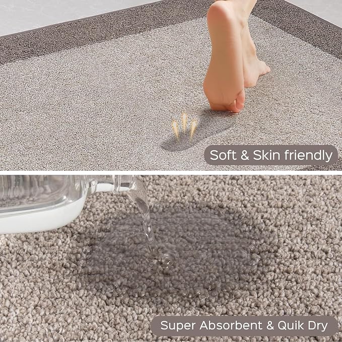 Machine Washable Runner Rug 32" x 120", Non Slip Kitchen Mat - Image 2