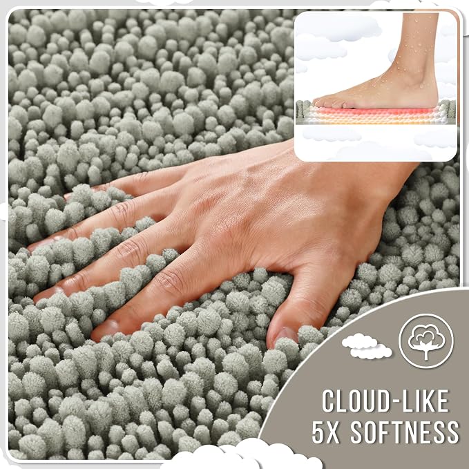 Yimobra Large Bathroom Rugs Non Slip Washable 36x24 Inch - Image 4
