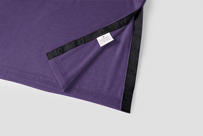 Poriff Men's Post Shoulder Surgery Recovery Shirts Full Tear Away Short Sleeve - Image 4