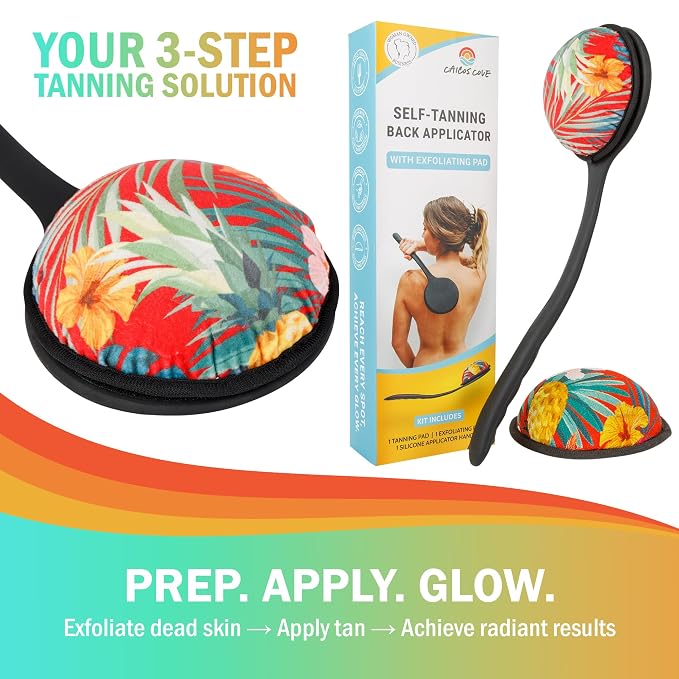 Self Tanning Lotion Applicator for Back – 17" Ergonomic Silicone Handle for - Image 3