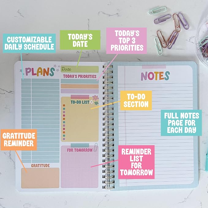 Undated Daily Planner Notebook - Image 3