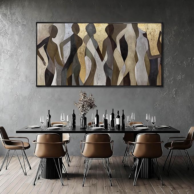 Abstract Canvas Wall Art Textured Print Pictures Contemporary Wall Decor - Image 3