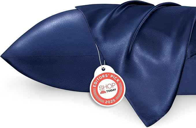 Bedsure Satin Pillowcase 2 Pack Similar to Silk Pillow Cases Standard Size