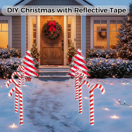 SWRT 2 Inch X 160 FT Reflective Tape Outdoor Waterproof Red & White Reflective - Image 3