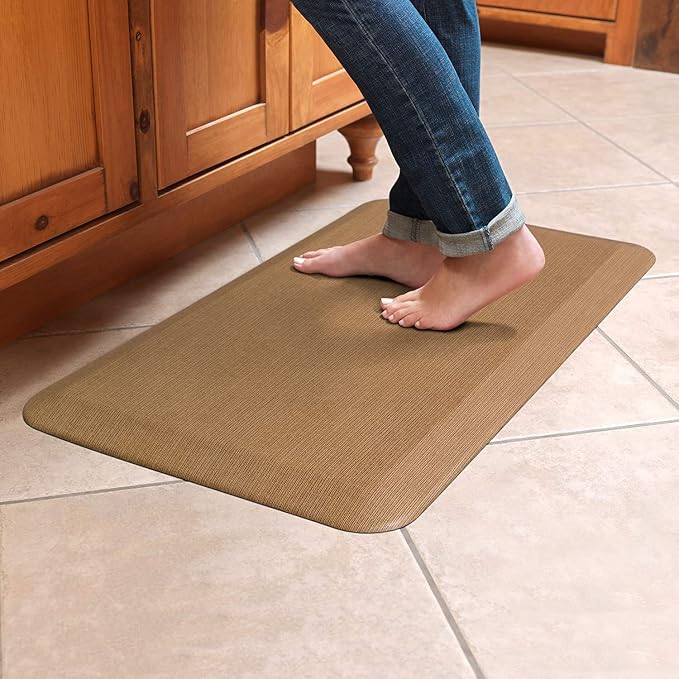 NewLife by GelPro Anti-Fatigue Designer Comfort Kitchen Floor Mat, Grasscloth - Image 5