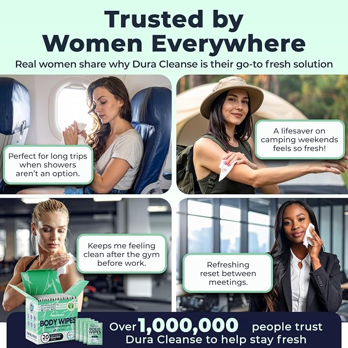 Dura Cleanse Travel Body Wipes - Image 6