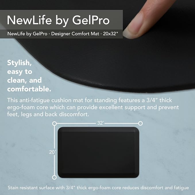 GelPro NewLife Designer Comfort Ergo-Foam Anti-Fatigue Kitchen Floor Mat - Image 6