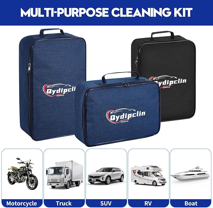 38PcsB Car Detailing Kit, Car Detailing Brush Set, Car Wash Cleaning Kit - Field & Grace