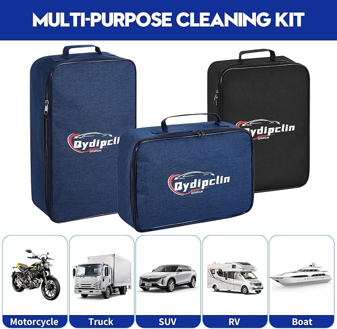 23Pcs Car Detailing Kit, Car Detailing Brush Set, Car Wash Cleaning Kit - Field & Grace