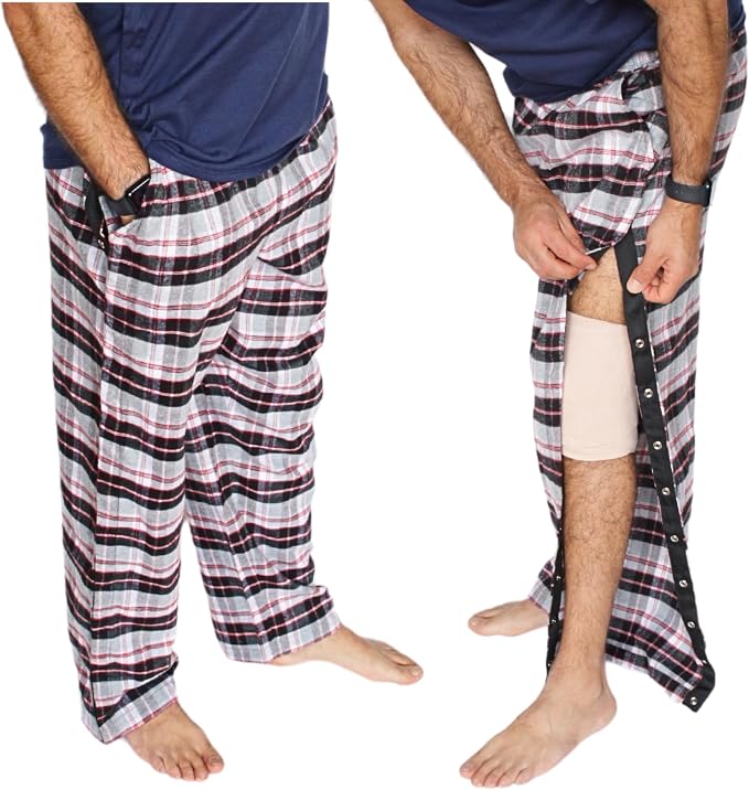 Inspired Comforts Unisex Tearaway Post Surgery Recovery Pajama Pants by InspiredComforts