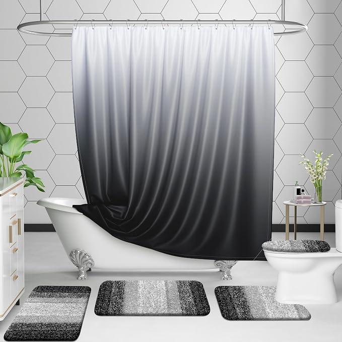 OLANLY Bathroom Rug Set 2 Piece, Soft Absorbent Microfiber Bath Mats and - Image 8