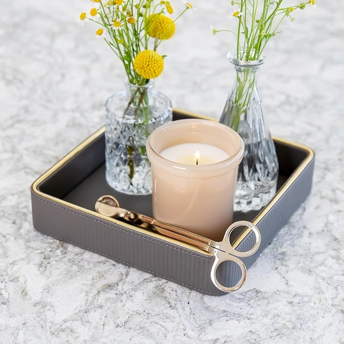 Key Bowl for Entryway Table| Leather Catch All Bowl| Key Dish Bowl for Entryway - Image 5