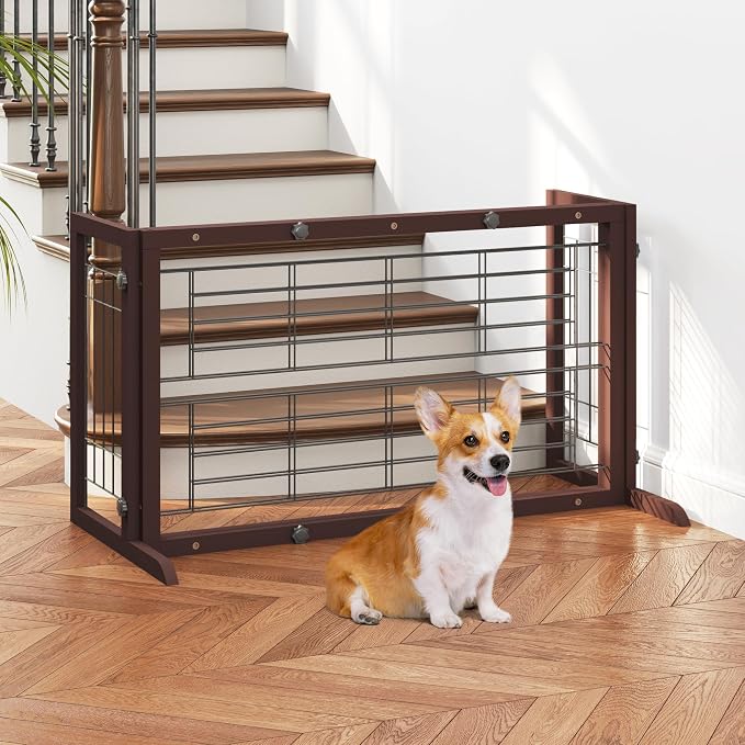 COZIWOW 38-67" Dog Gate Indoor, Free Standing Pet Gate - Image 7