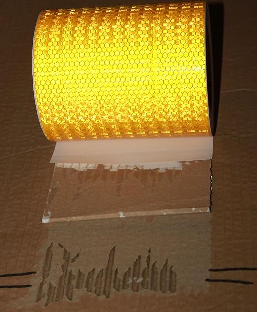 Yellow Reflective Tape Outdoor Waterproof 6 inch, High Visibility Hazard - Image 2