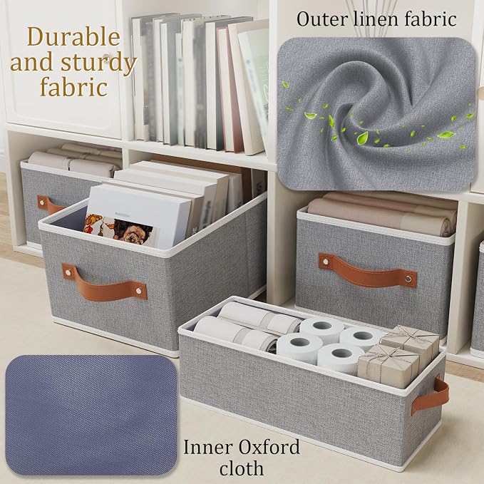 OUTBROS Cube Storage Unit Boxes, Foldable Bins - Image 5