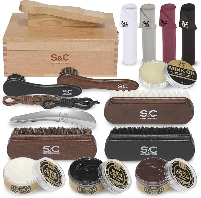 Stone and Clark Original Shoe Polish & Care Kit by StoneandClark