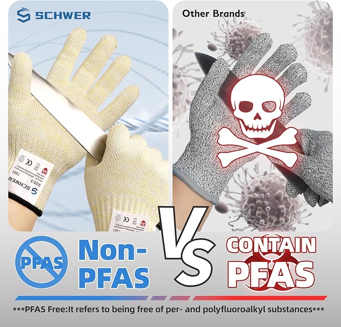 Schwer SlicePro Ultra-Durable ANSI A9 Cut Resistant Gloves PR1501, 10X - Image 4