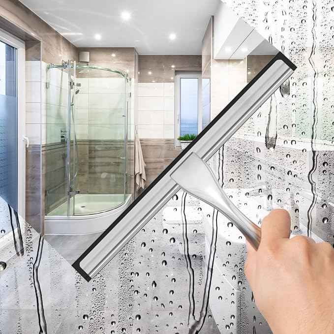 All-Purpose Stainless Steel Shower Squeegee