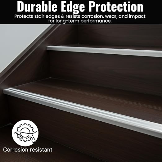 Aluminum Stair Nosing 36" – Heavy-Duty Stair Edge Protector, Non-Slip Stair - Image 6