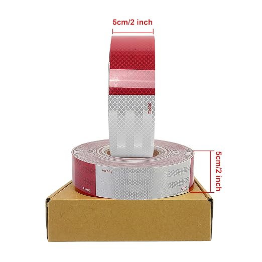 Waterproof Reflective Safety Tape Roll 2"X150' Feet Long Yellow Black DOT C2 - Image 2