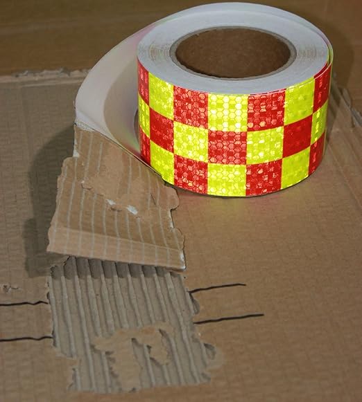 Reflective Tape 3 inch X 66 feet X 10 Rolls, Outdoor Waterproof Hazard - Image 2