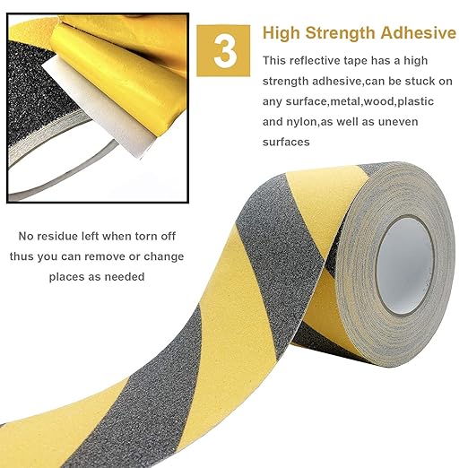 RELIANCER Anti Slip Safety Grip Tape 4inx60ft Non Skid Tread Safety Tape - Image 3
