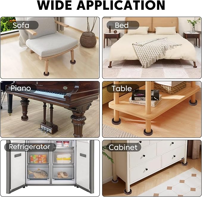 1.5" x 1.5" Rubber Furniture Pads - Image 7