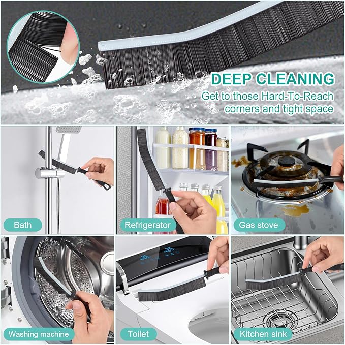 Crevice Cleaning Brush, New Multifunctional Gap Cleaning Brush Tool, Thin Scrub - Field & Grace