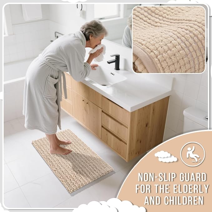 Yimobra Bathroom Rugs Non Slip Washable 32x20 Inch - Image 7
