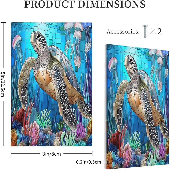 Light Switch Cover Plate Nautical Sea Turtle Coral Jellyfish 1 Gang No Device - Image 5