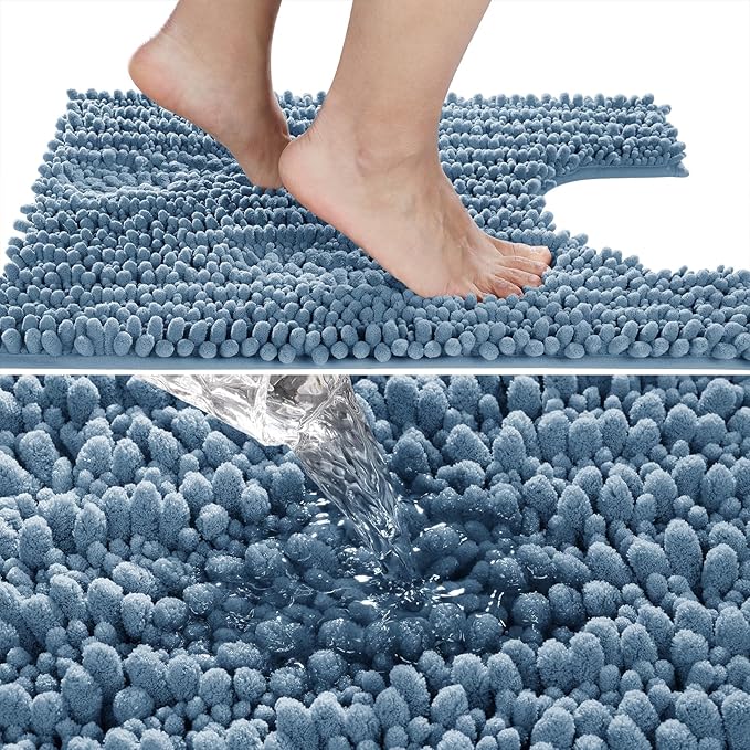 Yimobra Toilet Rug U Shaped Washable 24x20 Inch - Field & Grace