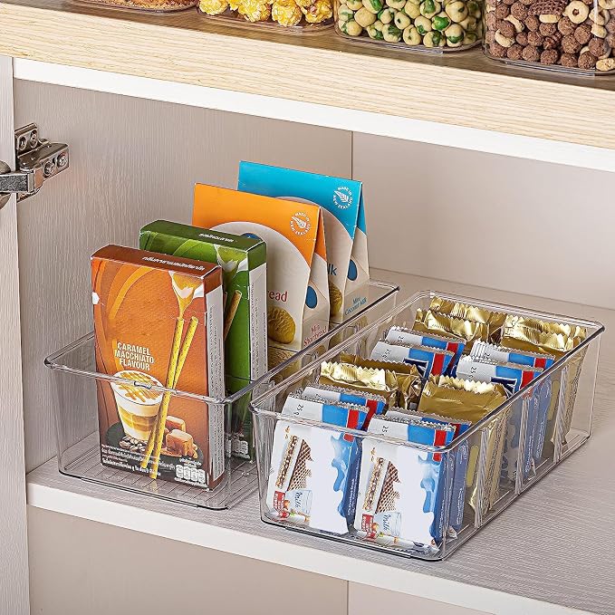 Vtopmart 6 Pack Food Storage Organizer Bins, Cabinet Organization and Storage - Image 7