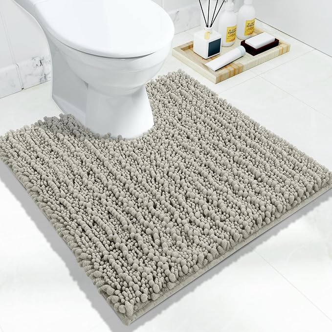 Yimobra Toilet Rug U Shaped Washable 24x24 Inch - Field & Grace