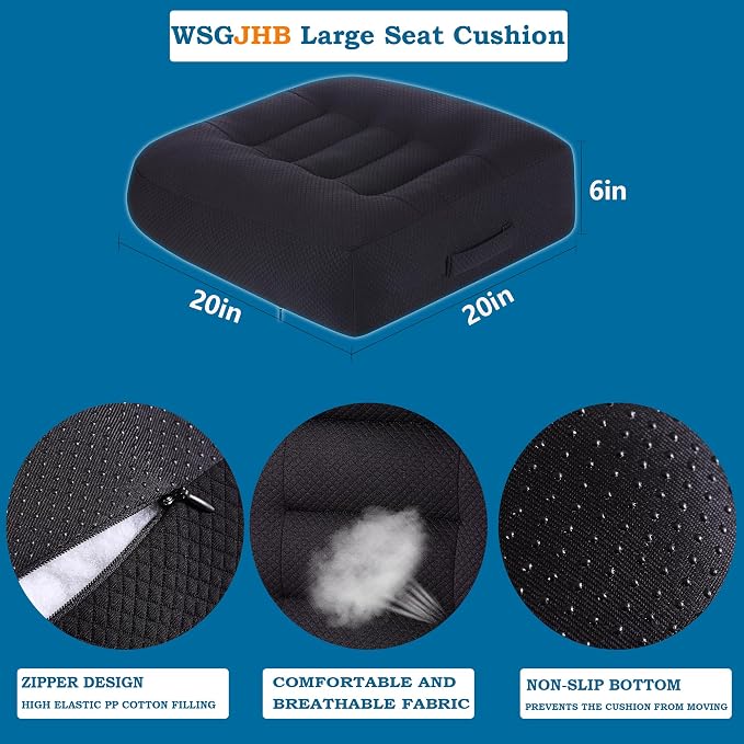 WSGJHB Large Seat Cushion, Extra Thick Booster Seat Cushions - Image 3