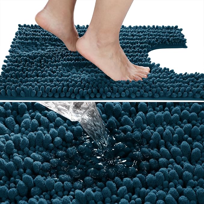 Yimobra Toilet Rug U Shaped Washable 24x20 Inch - Image 3