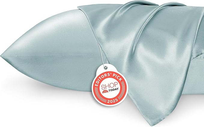 Bedsure Satin Pillowcase 2 Pack Similar to Silk Pillow Cases Standard Size by BEDSURE