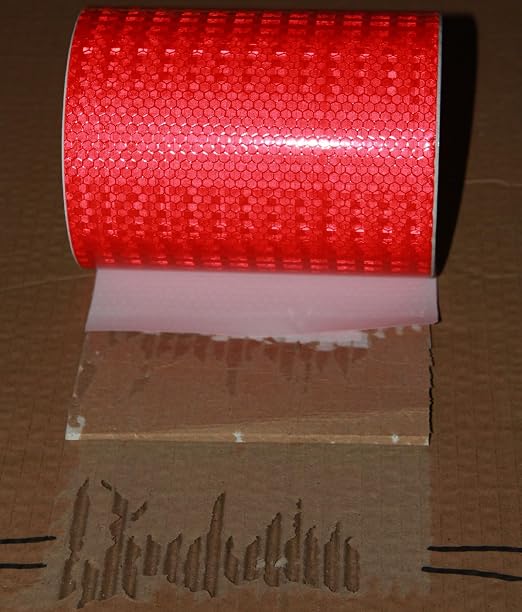 Red Reflective Tape Outdoor Waterproof 8 inch High Visibility Hazard - Image 2
