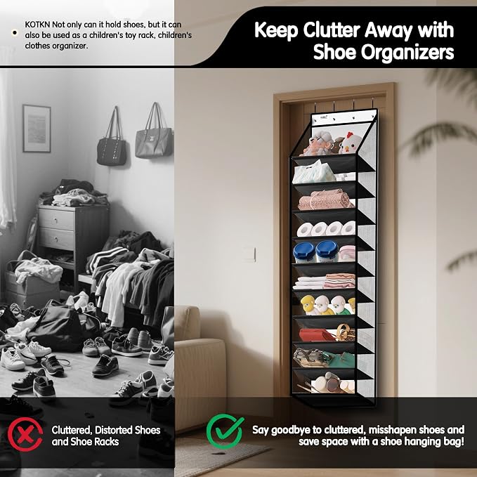 10 Tier Hanging Shoe Rack - Image 7
