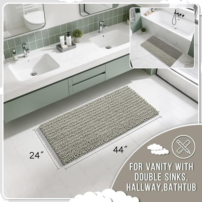 Yimobra Long Bathroom Rugs Non Slip Washable 44x24 Inch - Image 2