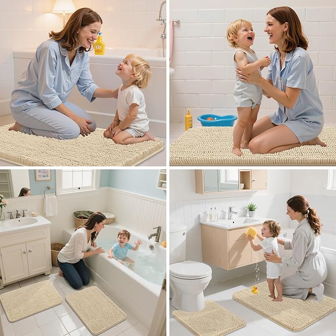 Arotive Bathroom Rugs 70x24, Extra Soft Absorbent Shaggy Chenille Bath Rugs - Image 7