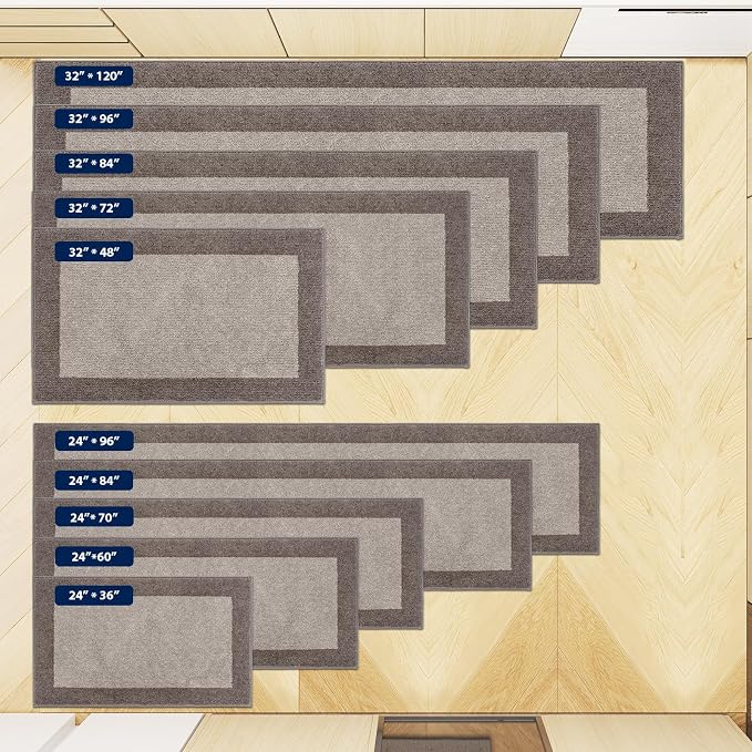 Machine Washable Kitchen Rug 24" x 70", Non Slip Kitchen Mat - Image 4