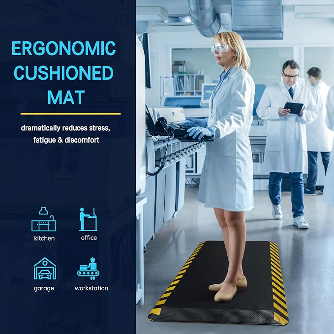 FEATOL Anti Fatigue Mat Industrial, Ergonomic Standing Floor Mat - Image 5