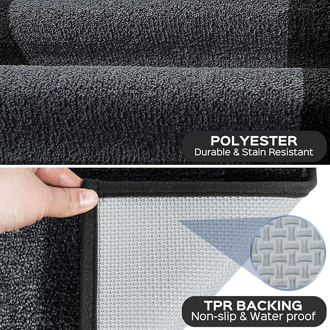 Washable Area Rug 48" x 72", Non Slip Kitchen Rug - Image 3