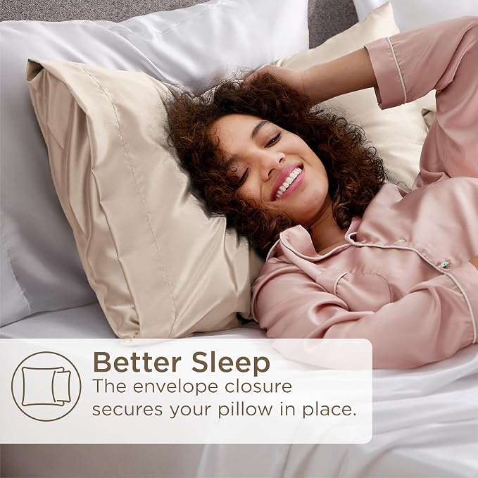Bedsure Satin Pillowcase for Hair and Skin Queen - Field & Grace