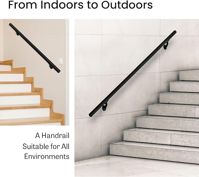 Meranti Aluminum Handrail for Indoor or Outdoor Steps and Stairs – Hand Rails - Image 4